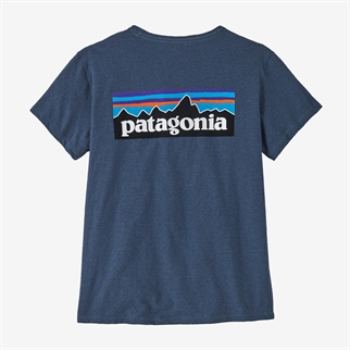 Patagonia W's P-6 Logo Responsibili-Tee Utility Blue